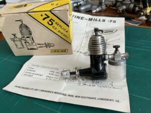 Irvine Mills .75cc model diesel engine