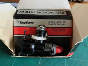 Cox Black Widow 049 Glow model engine