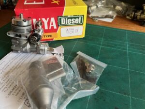 Enya 11CX Ultra diesel model engine with silencer (New)