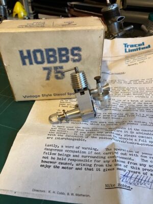 Hobbs .75cc model diesel engine new in box