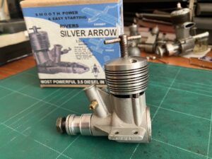 Rivers Silver Arrow 3.5cc Mk2 model diesel engine (1961)
